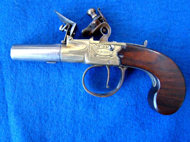A nice Flintlock pocket pistol by William Bond, 59 Lombard Street, London, circa 1805 — image 2